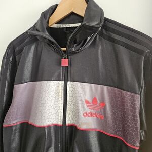 Adidas Chile 62 Black Gray Track Jacket Mens Small